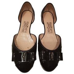 Retro Salvatore Ferragamo black shoes