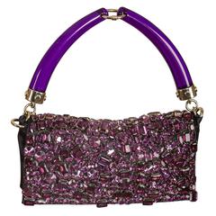 Tom Ford for Yves Saint Laurent Spring 2004 purple jeweled bag