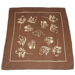 Hermes Silk Scarf Cockers Dogs TRUE COLLECTOR ITEM 5