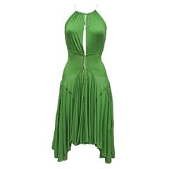 Alaia lace up summer dress with open back