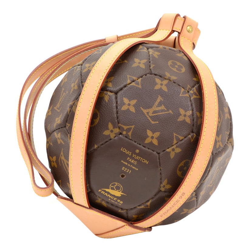 Louis+Vuitton+Soccer+Ball+Top+Handle+Bag+Brown+Leather for sale