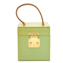Retro Louis Vuitton Bleeker Green Vernis Leather Cosmetic Case HandBag