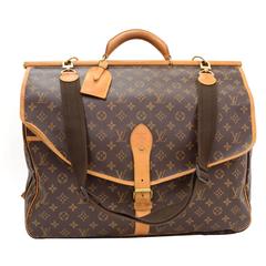 Retro Louis Vuitton Sac Chasse Monogram Canvas Travel Bag + Strap