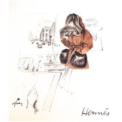 Hermes Ad Print - 1940's