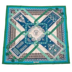 Hermes "Brins D'Or" Silk Twill Scarf 90cm 10