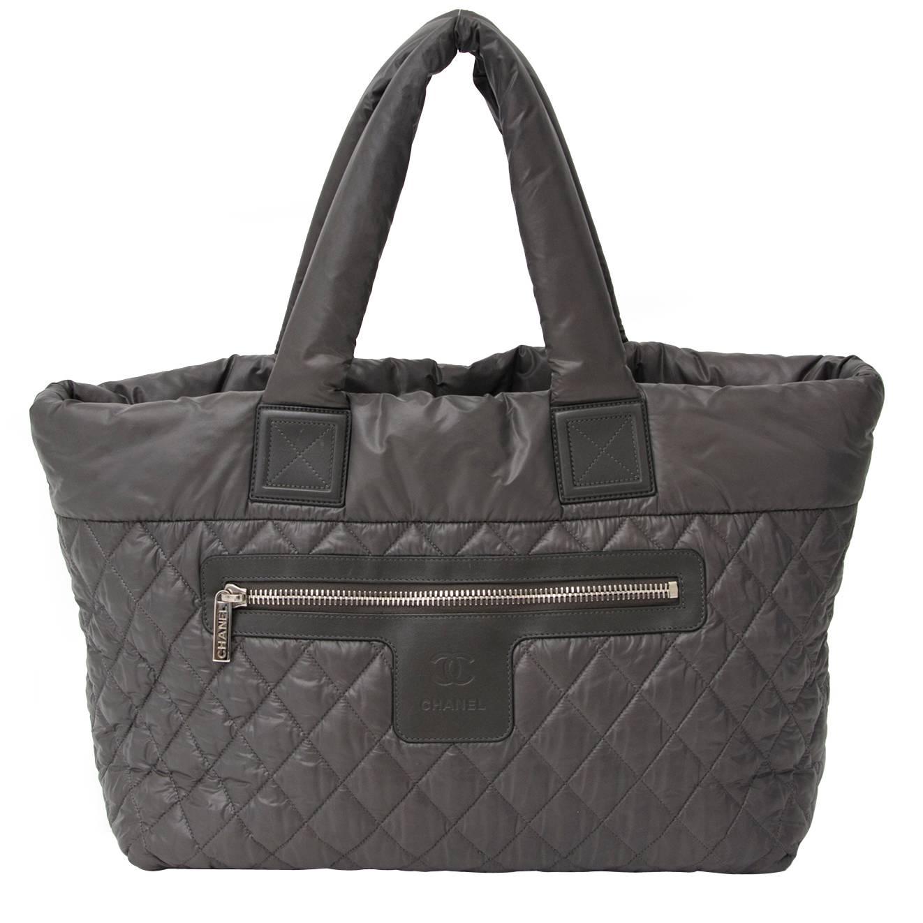 Chanel Grey Cocoon Bag at 1stDibs