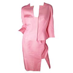 Thierry Mugler Pink Suit with Metal Accents