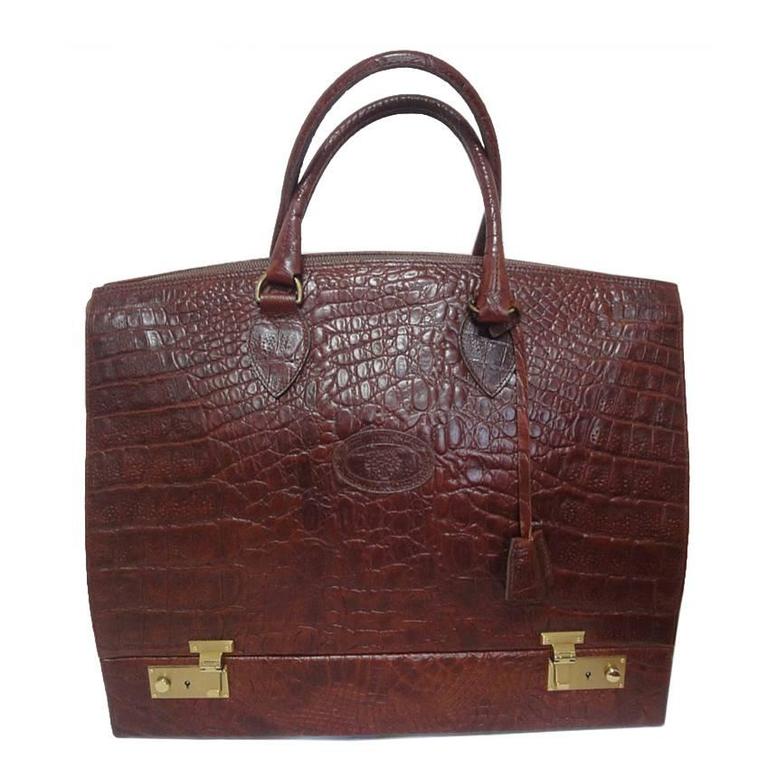 Mint Vintage Mulberry Brown Leather Birkin Doctor S Bag Style Vintage Mulberry Brown Leather Birkin Doctor S Bag Style Travel Rare For