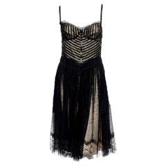 Dolce & Gabbana Black Corset Lace Dress