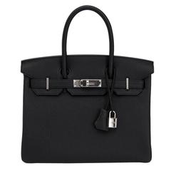 Brand New Hermes Birkin 30 Black Togo PHW