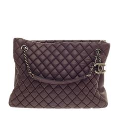 Chanel New Bubble Tote Quilted Iridescent Calfskin Small
