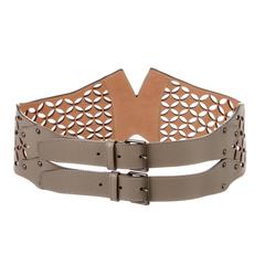 Alaia NEW and SOLD OUT Leather Laser Cut Corset Waist Belt