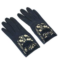 Christian Dior Logo Print Driving Gloves 3
