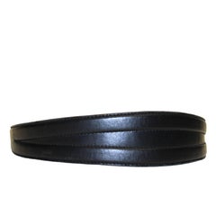 Vintage Bluemarine Black Lamb Leather Belt