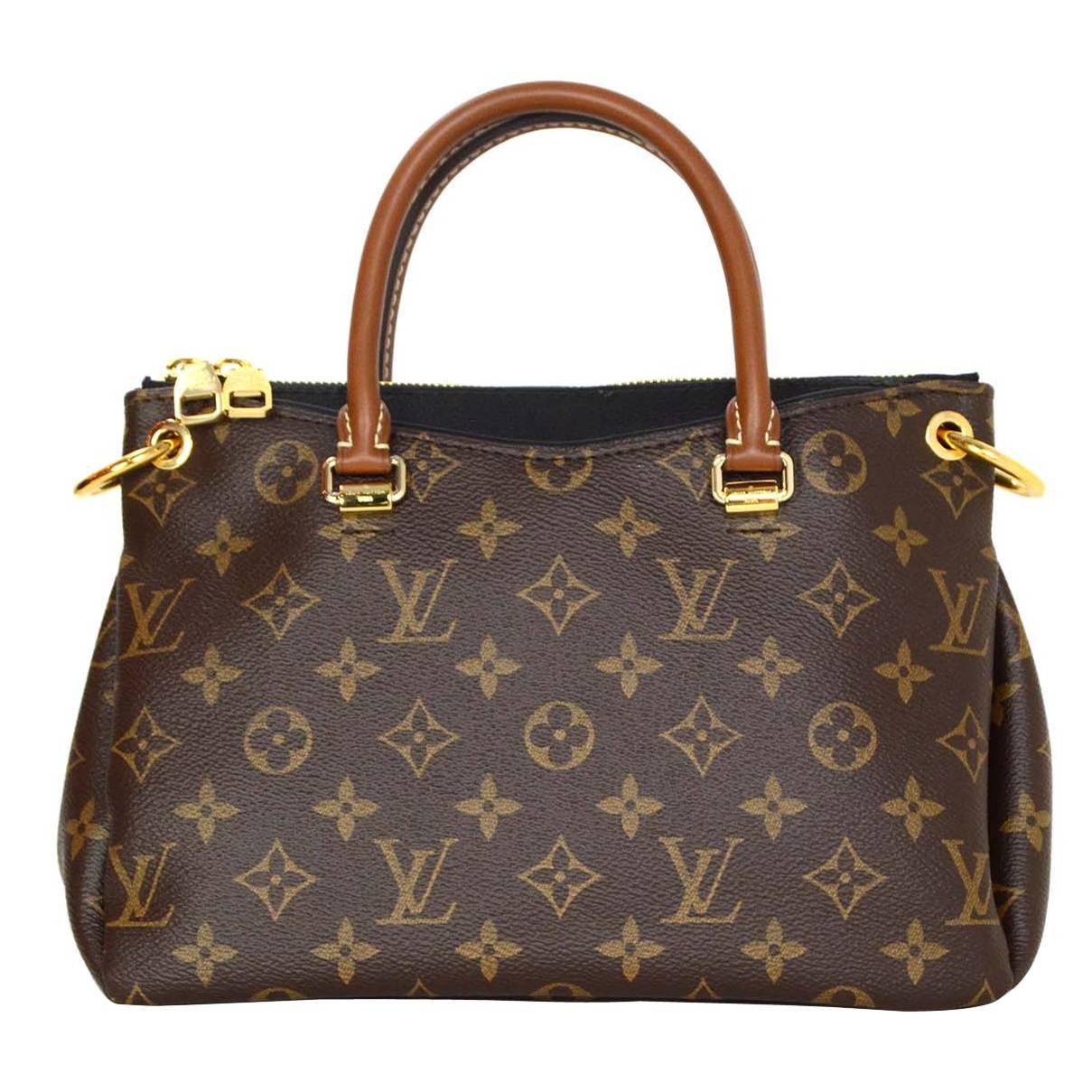 Louis Vuitton Monogram Canvas & Black Leather Pallas BB Crossbody Bag GHW