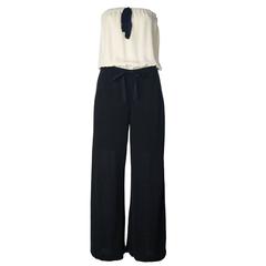 Chanel Vintage Monochrome Jumpsuit 1