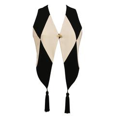 Moschino harlequin waistcoat with tassels, c. 1990 11