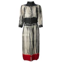 Prada Vintage Hemdkleid mit Tie-Dye-Druck