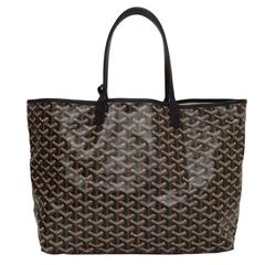 Goyard Black Chevron Saint Louis PM Tote