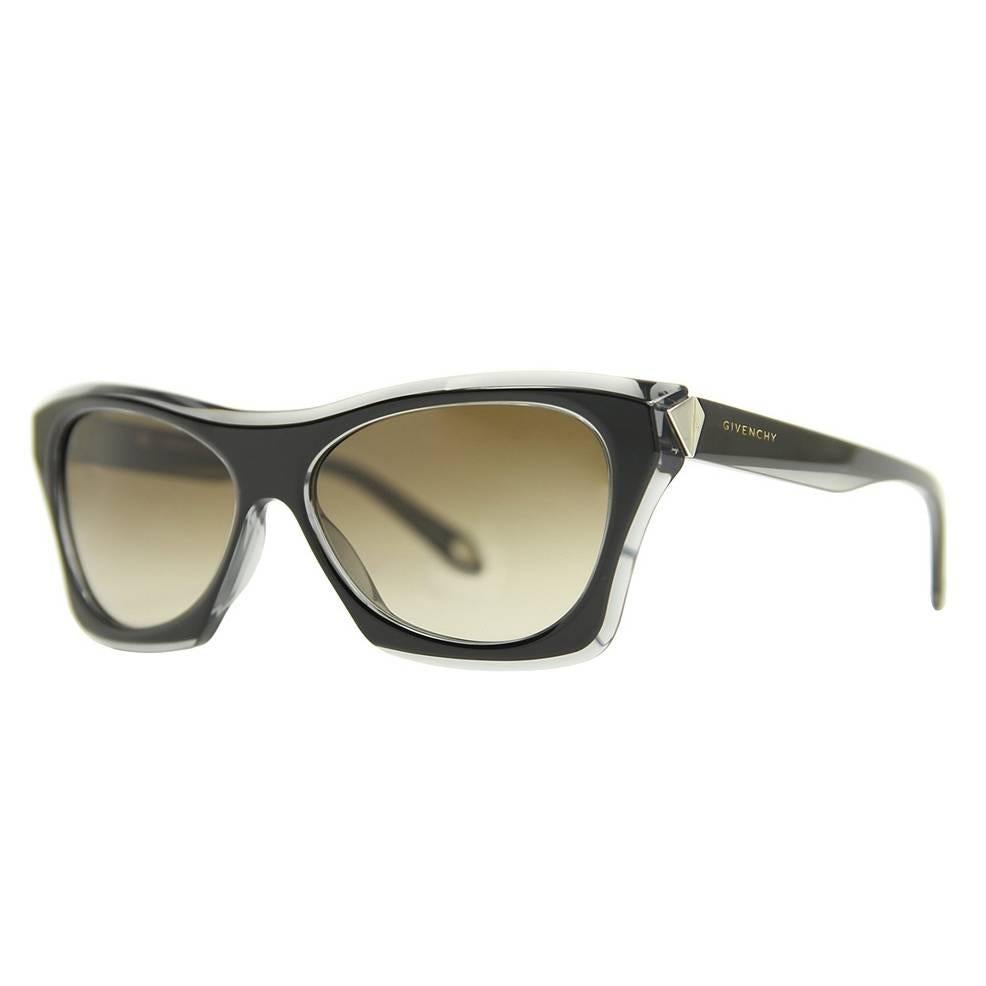 Givenchy SGV 923 01AL - Black Grey / Brown Gradient Sunglasses