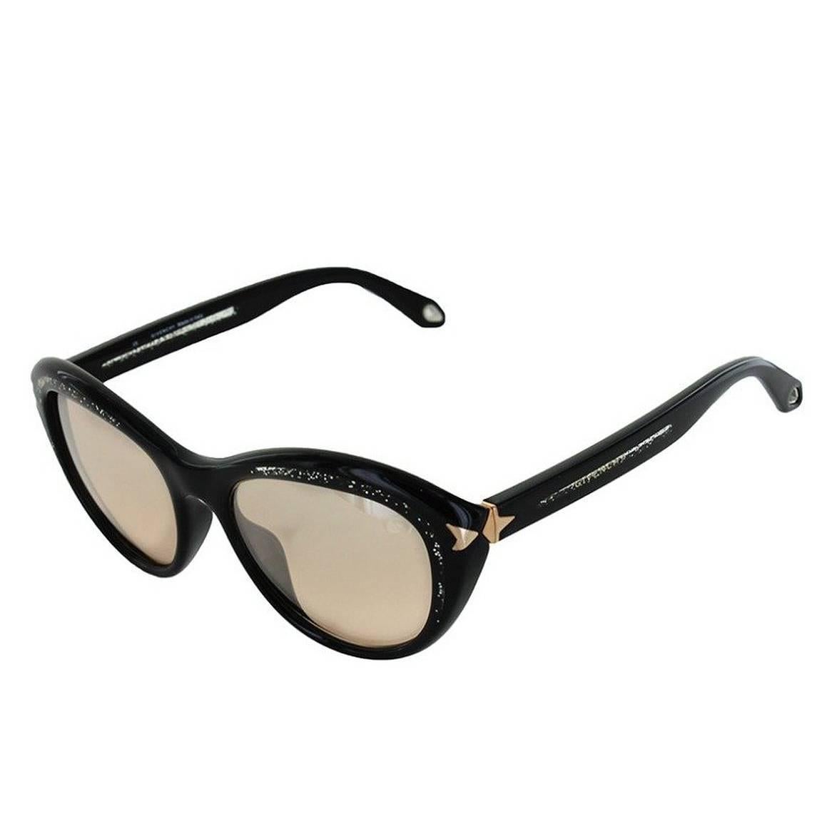 Givenchy SGV 931 975X Black Cat Eye Sunglasses For Sale