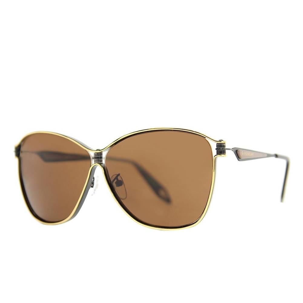 Givenchy SGVA52 0305 (Black - Gold with Brown lenses) For Sale