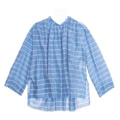 Balenciaga Sky Blue Striped Top 1