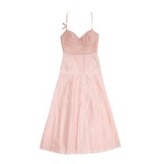 Jil Sander Pink Bustier Pleated Dress