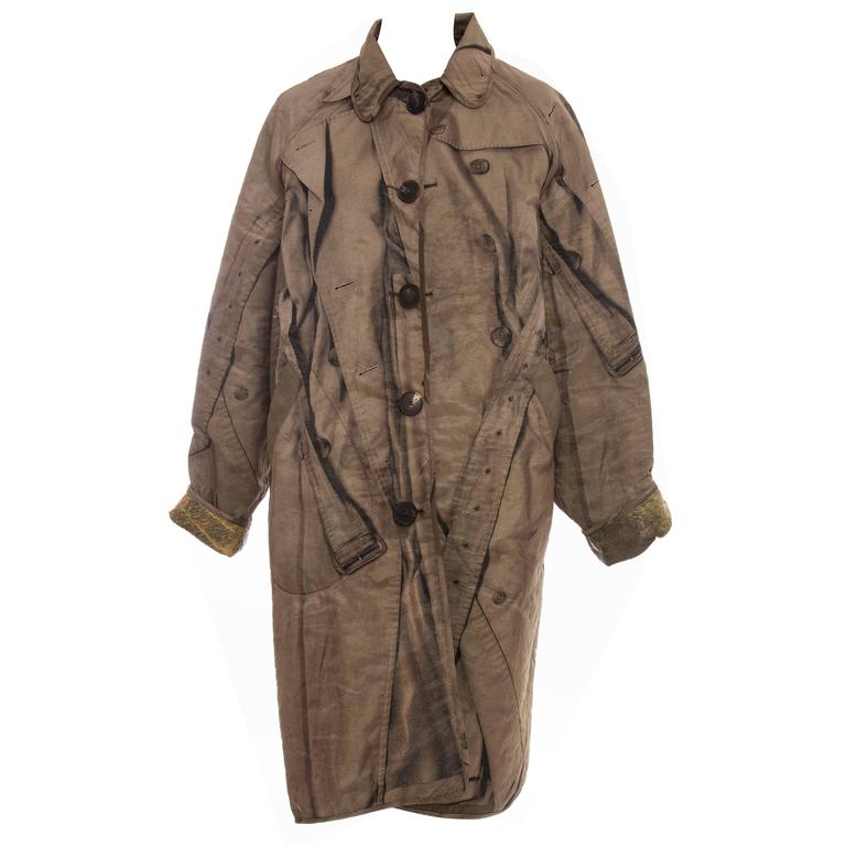Jean Paul Gaultier Tromp L'oeil Reversible Trench Coat, Autumn