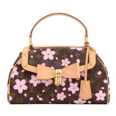 Louis Vuitton Sac Vintage PM Cherry Blossom Monogram Canvas Murakami Hand Bag