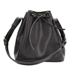 Vintage Louis Vuitton Petit Noe Black Epi Leather Shoulder Bag