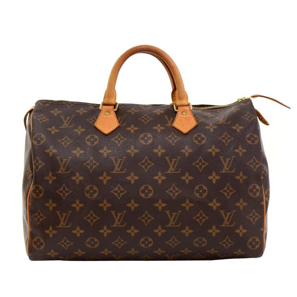 Louis Vuitton Speedy 35 Monogram Canvas City Hand Bag