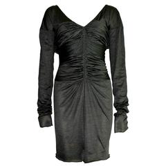 Gucci Tom Ford Spring 2003 Ruched Knitted Silk Dress 2