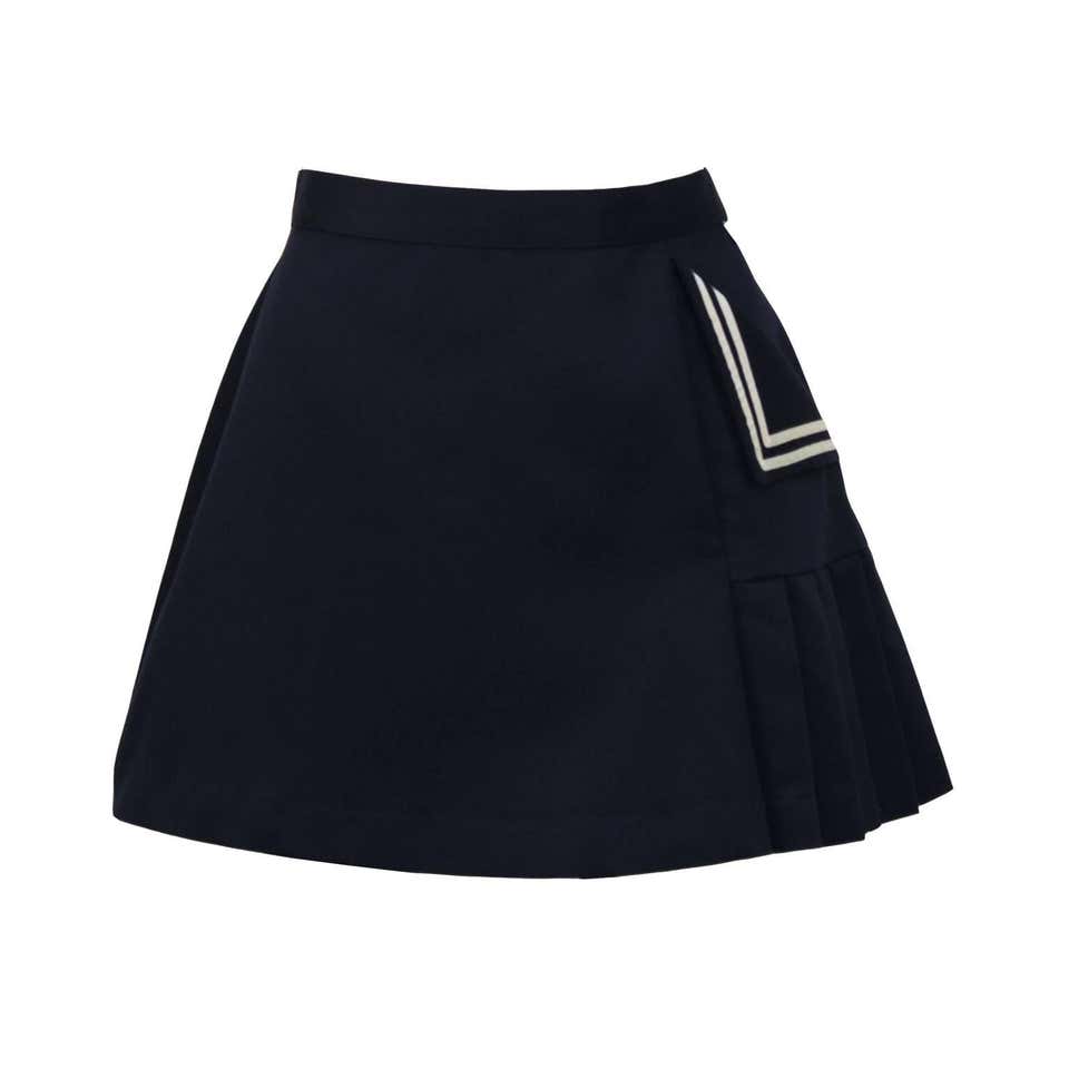 1960's Lily’s of Beverly Hills Navy Poly-Cotton Tennis Skirt at 1stDibs ...