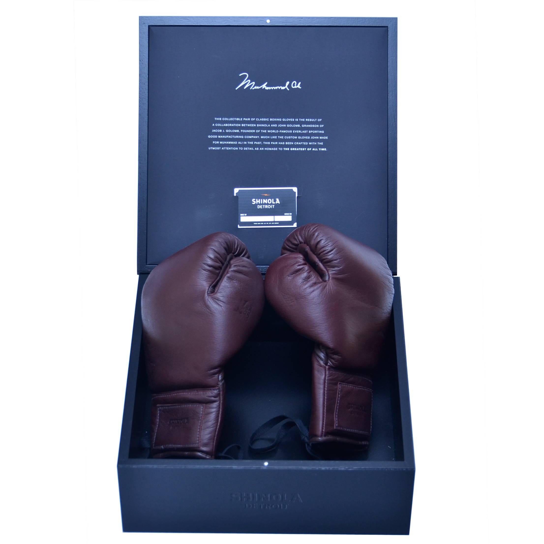 Muhammad Ali  Shinola’s   Collection Leather  Boxing Gloves 