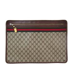 Vintage Gucci Monogram Logo Bag Clutch Suitable Laptop Case 1970s