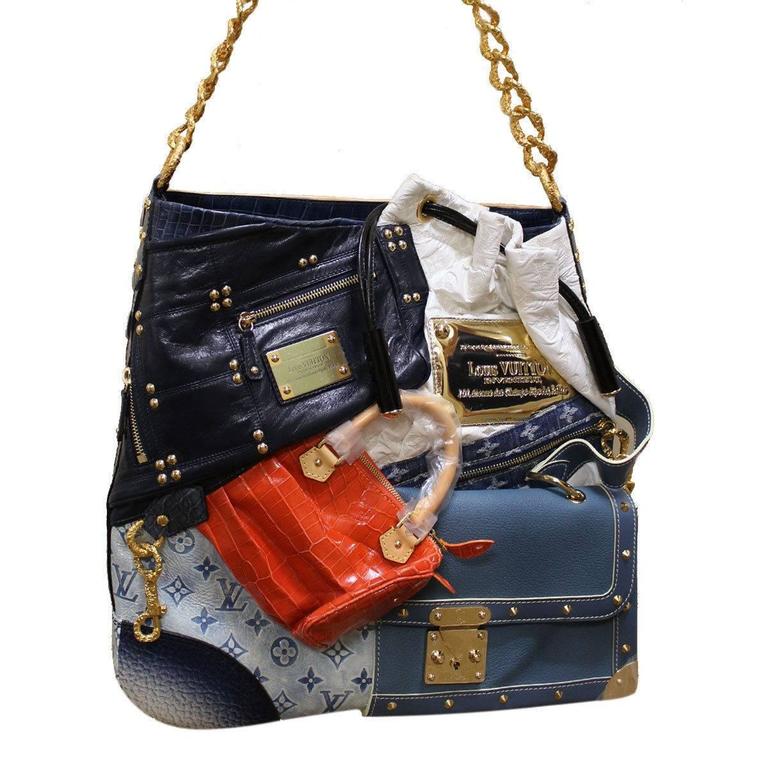 Louis Vuitton Limited Edition Patchwork Tribute Collector&#39;s Bag and Case at 1stdibs