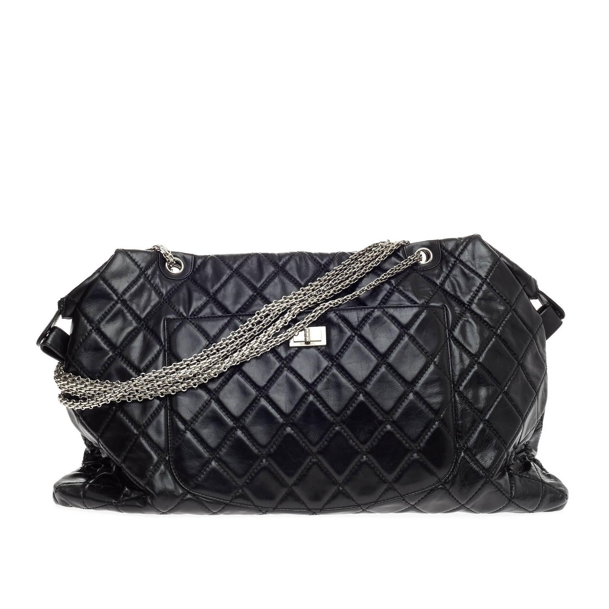 Chanel Overnight Reissue Tote Quilted Lambskin XXL