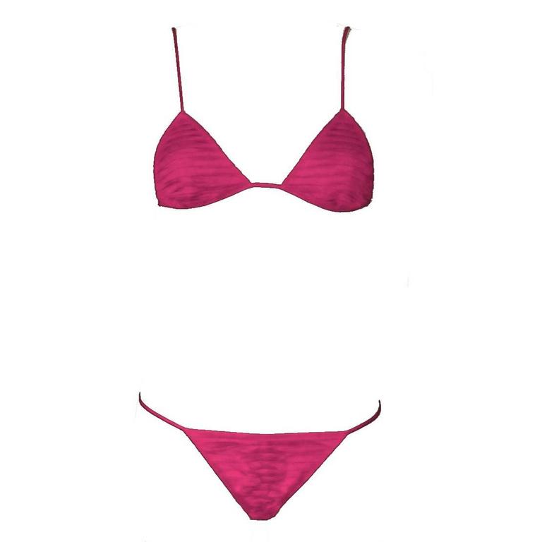 ZuidAmerika Huiswerk maken Fahrenheit Gucci by Tom Ford 2004 Hot Pink Ruched Satin Bikini at 1stDibs | tom ford  bikini