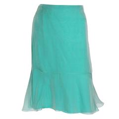 Chanel Silk Chiffon Skirt
