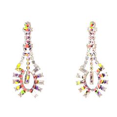 Tom Binns Multi-Colored Chandelier Earrings