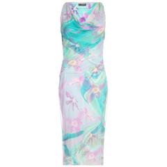 Documented 1999 Gianni Versace Floral Net Dress 9