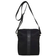 Hermes Black Canvas & Leather Acapulco Messenger Bag PHW