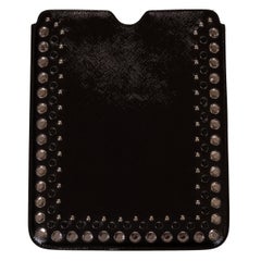 Prada Bejeweled Black Leather Ipad Cover Case