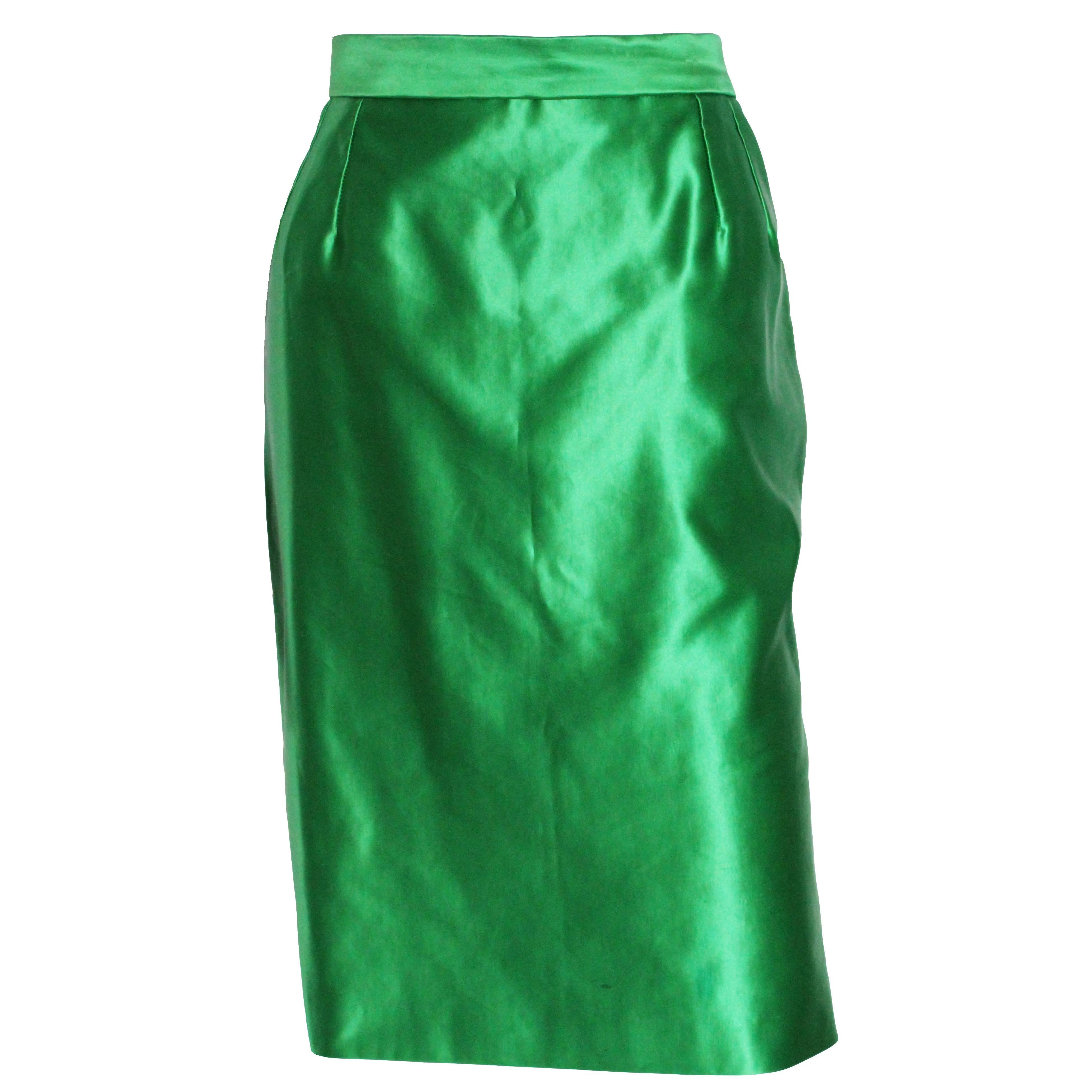 Yves Saint Laurent Variation Cotton and Silk mix Skirt