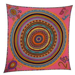 Hermes Mehrfarbiger Tohu Bohu Plissee 90cm Seidenschal