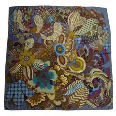 Hermes Multi-Colored Fleurs D'Indennes 140cm Silk Scarf