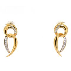 Givenchy Gold Crystal Drop earrings