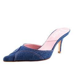 Mules in denim di Christian Dior