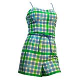 60s Plaid Sun Suit 